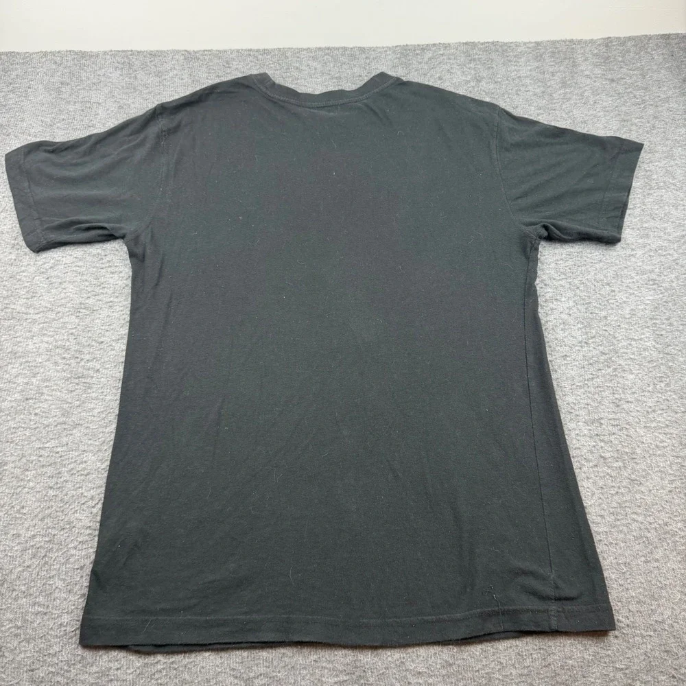 Reebok Graphic‎ T-Shirt Men's Small Black White Vector Logo Short Sleeve Cotton